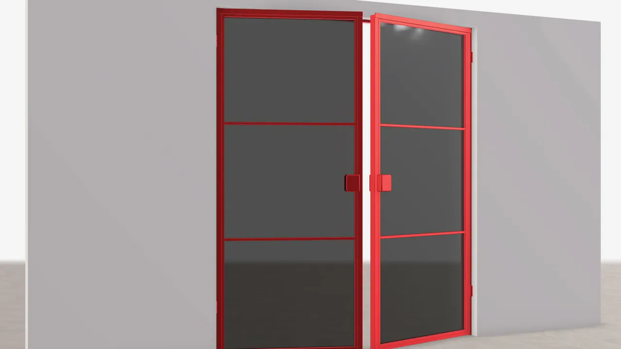 Konfigurator 3D: zmiana koloru drzwi loftowych w czasie rzeczywistym